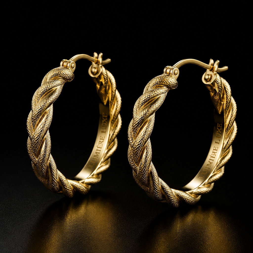 Infinity Twist Hoops