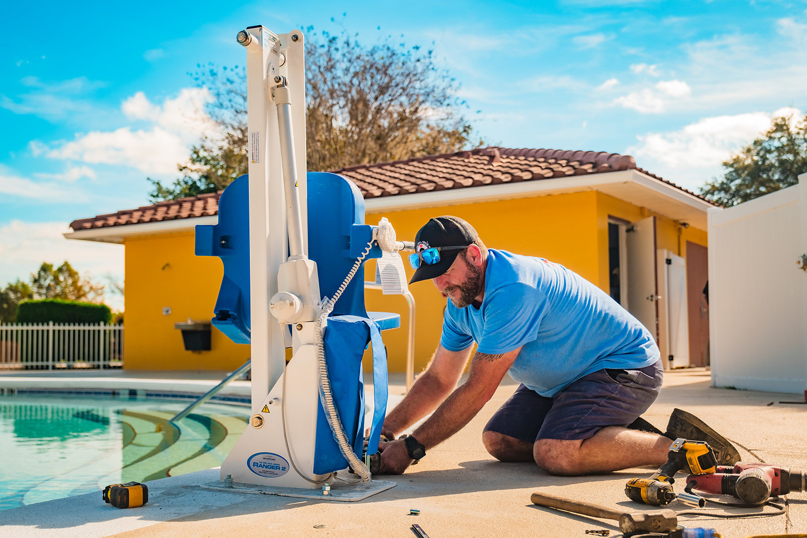 Professional pool cleaning and maintenance service