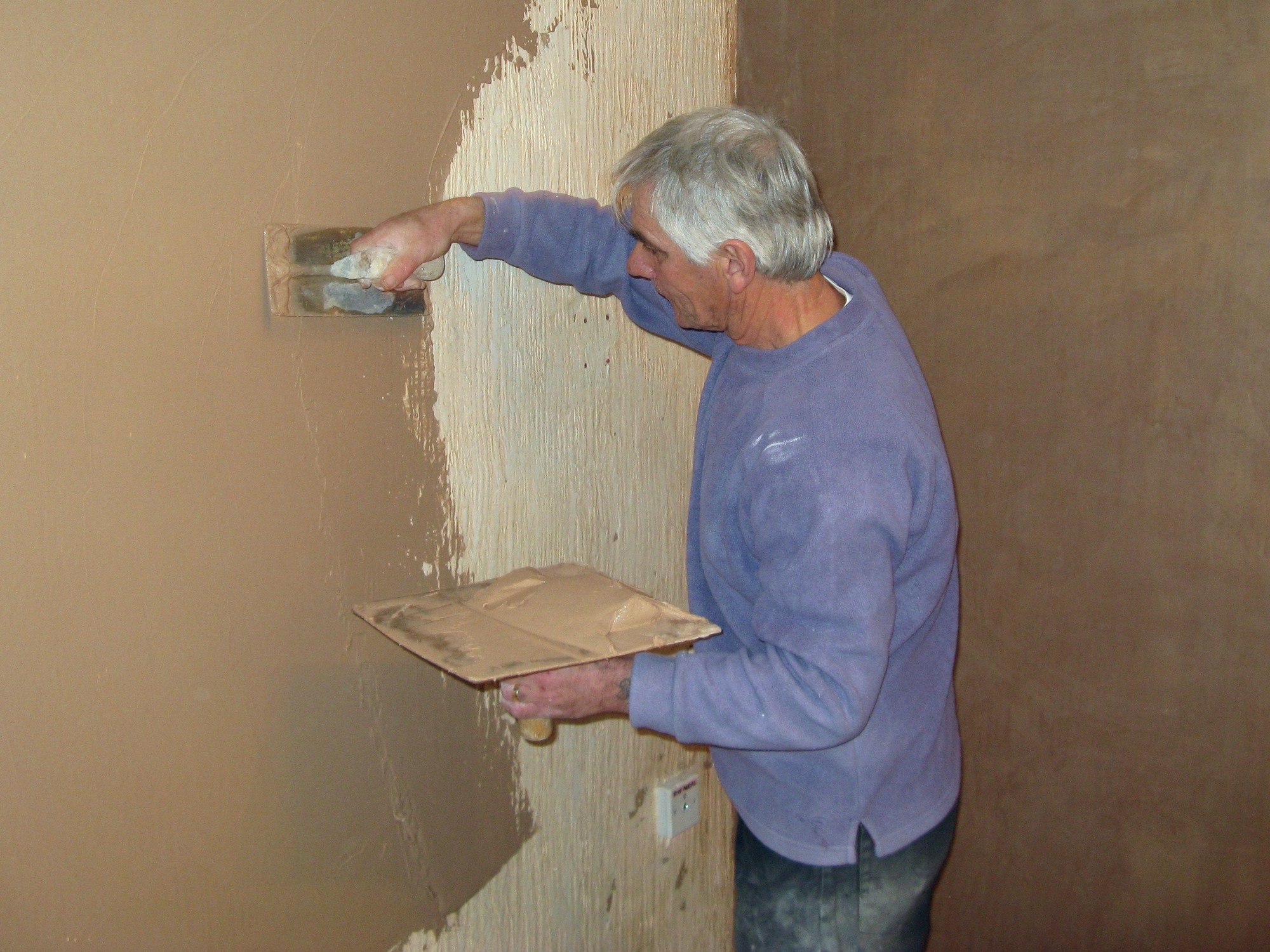 Professional plastering work