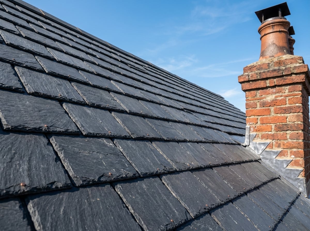 Professional slate roof installation