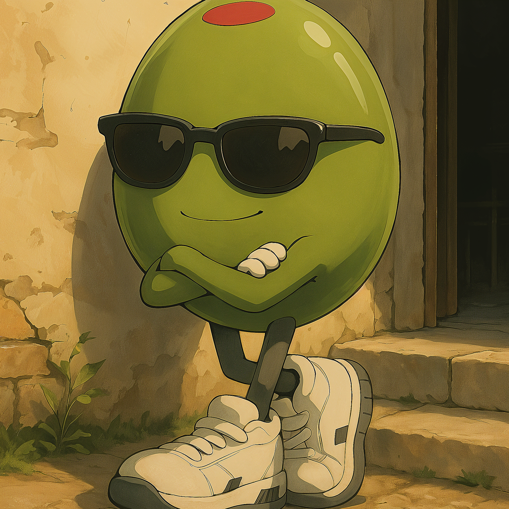 The Funky Olive Complete Logo