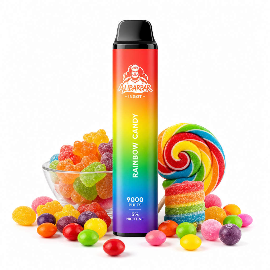 Alibarbar Rich 8000 8000 Puffs Disposable Vape – Rainbow Candy