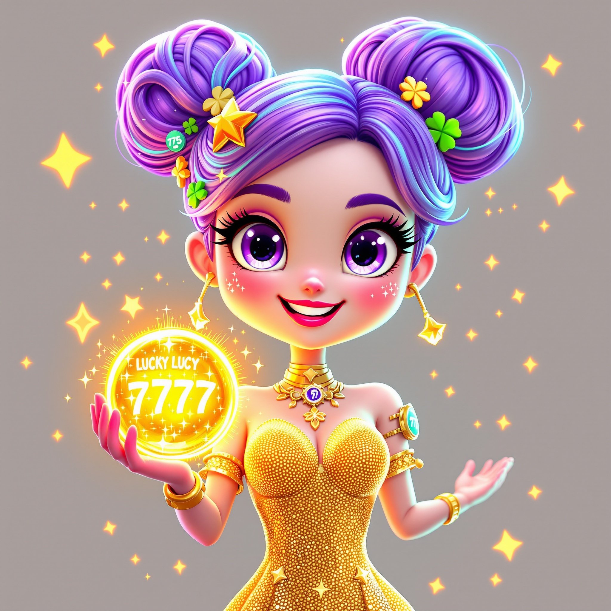 Lucky Lucy - AI Lottery Number Picker Mascot