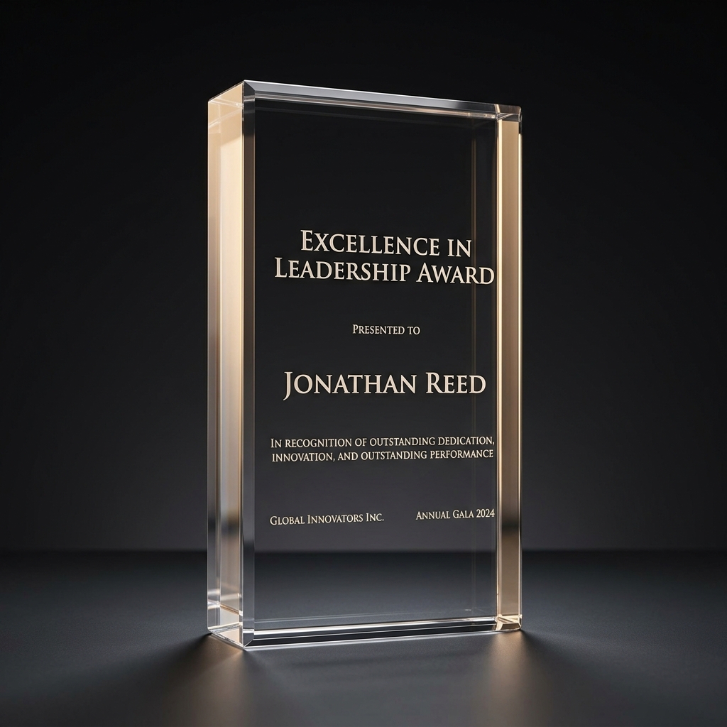 Acrylic Appreciation Award