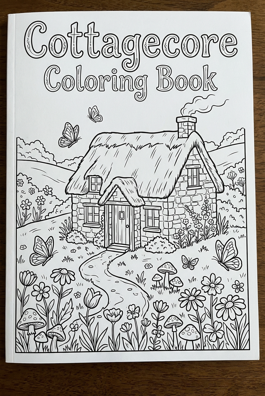 Cottagecore Coloring Book