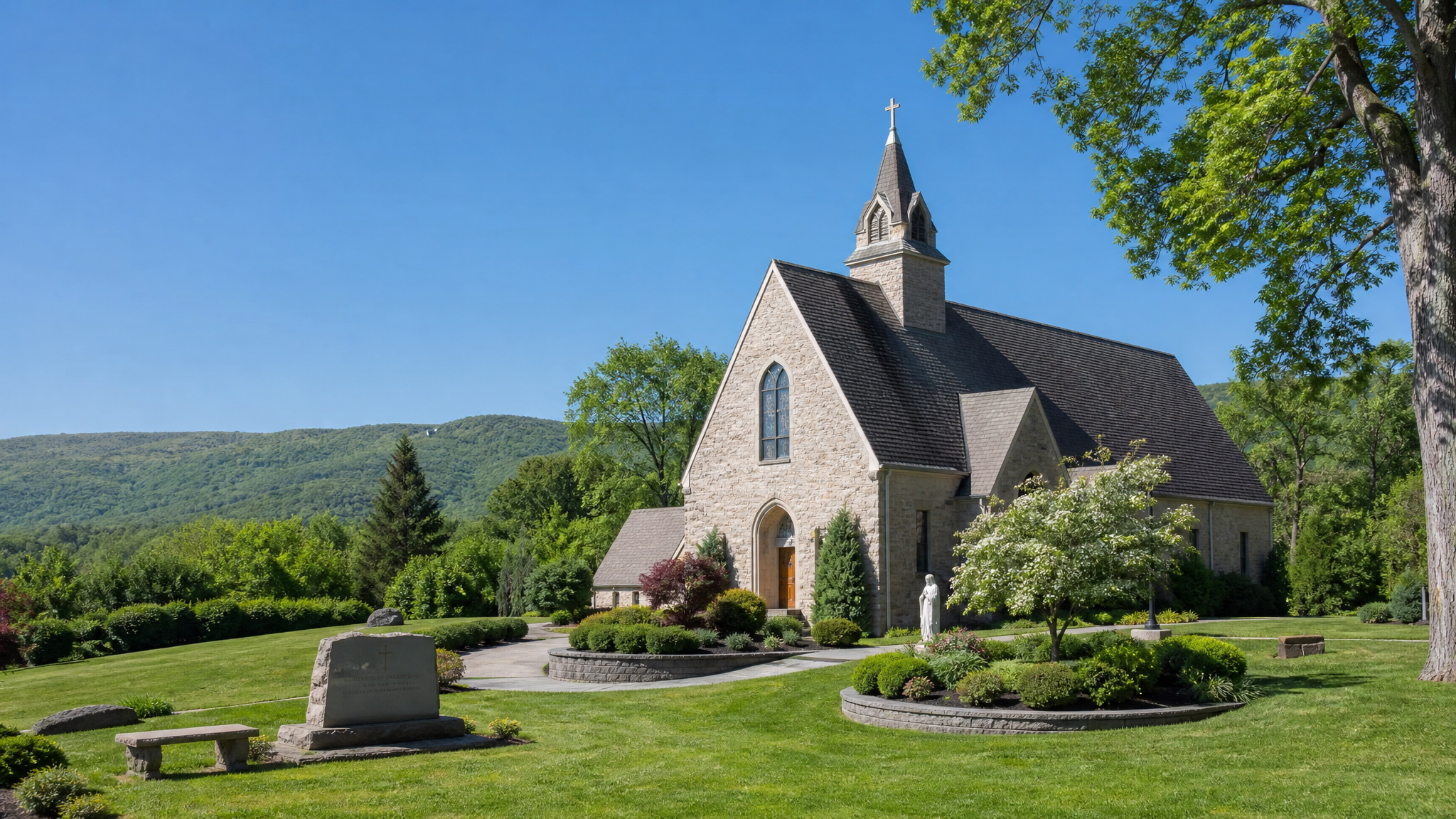 Lehigh Valley memorial landscape near Bethlehem, Pennsylvania