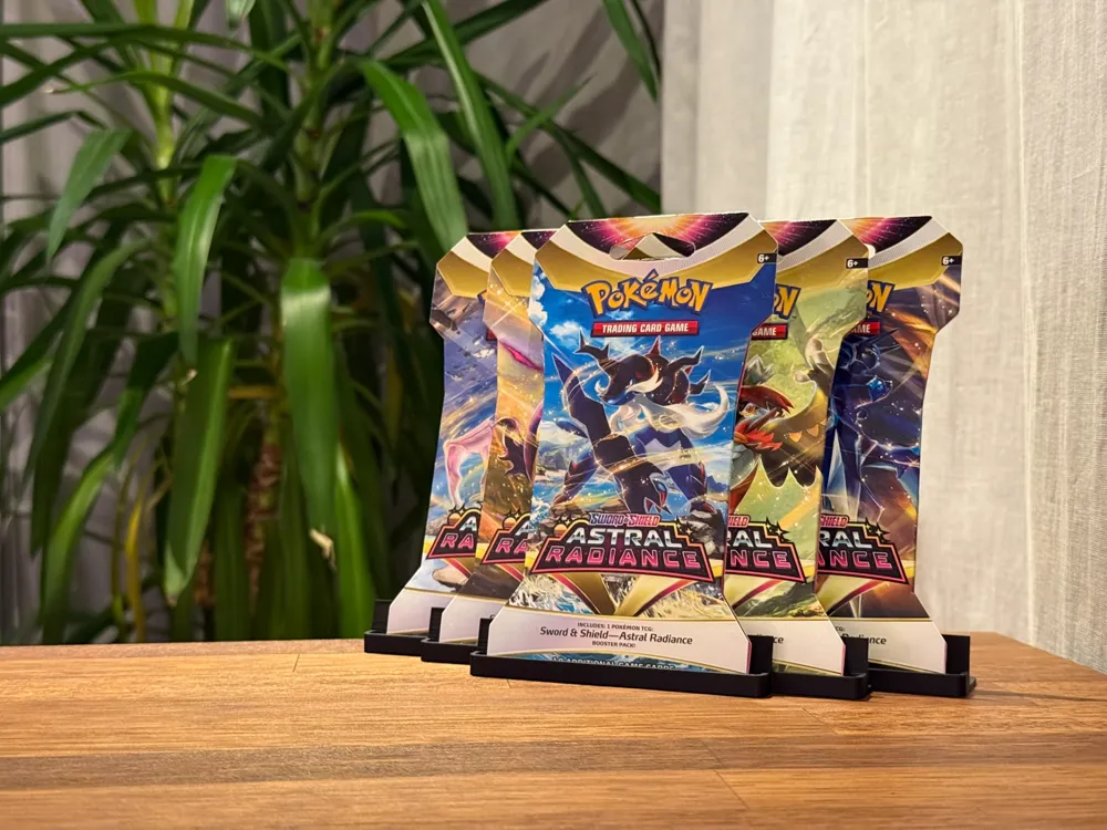 Modulares Regalsystem für Booster Packs