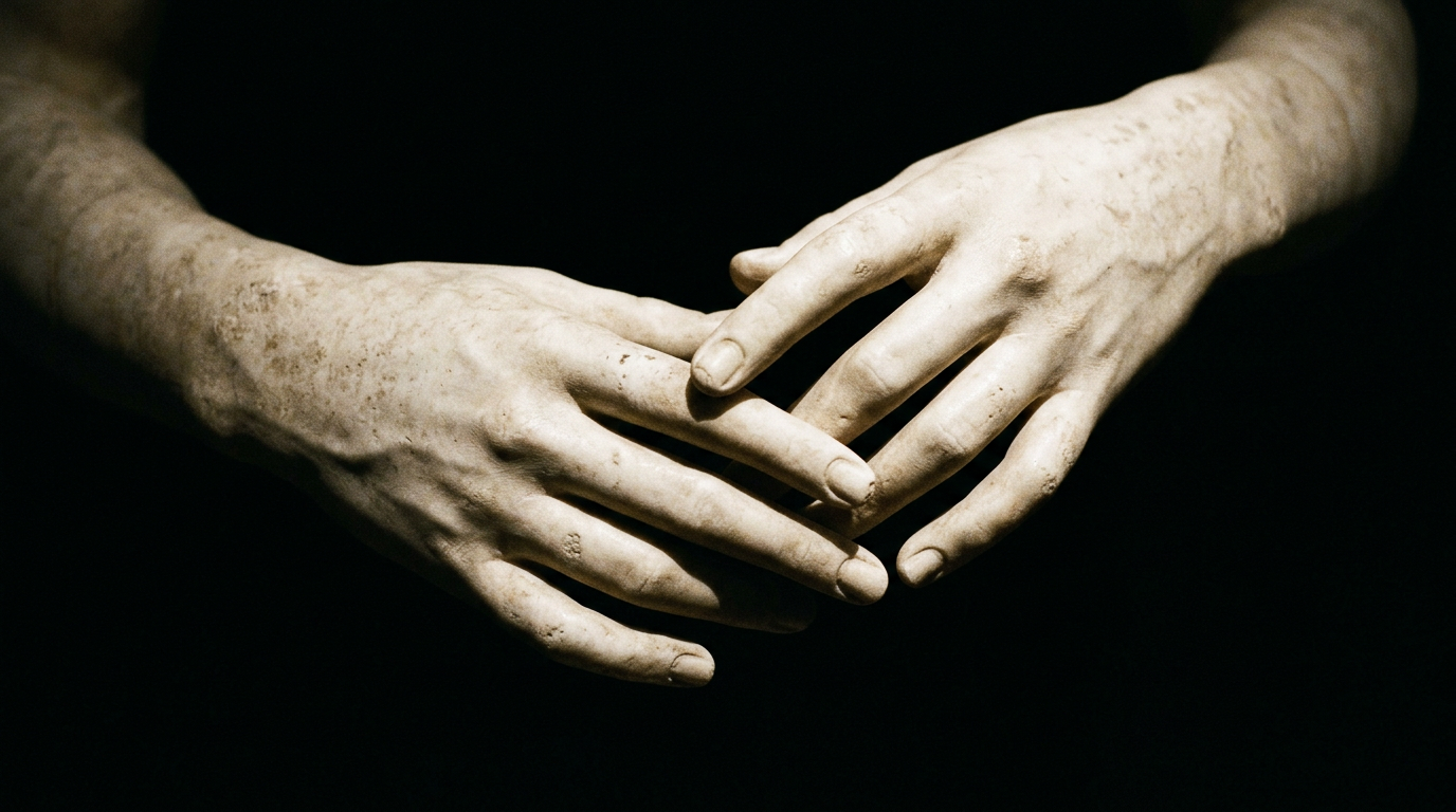 Classical sculpture representing growth and craftsmanship