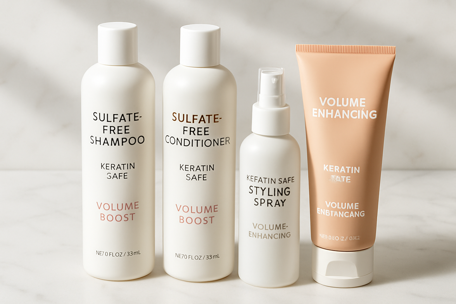 Keratin-safe hair care products for maintenance
