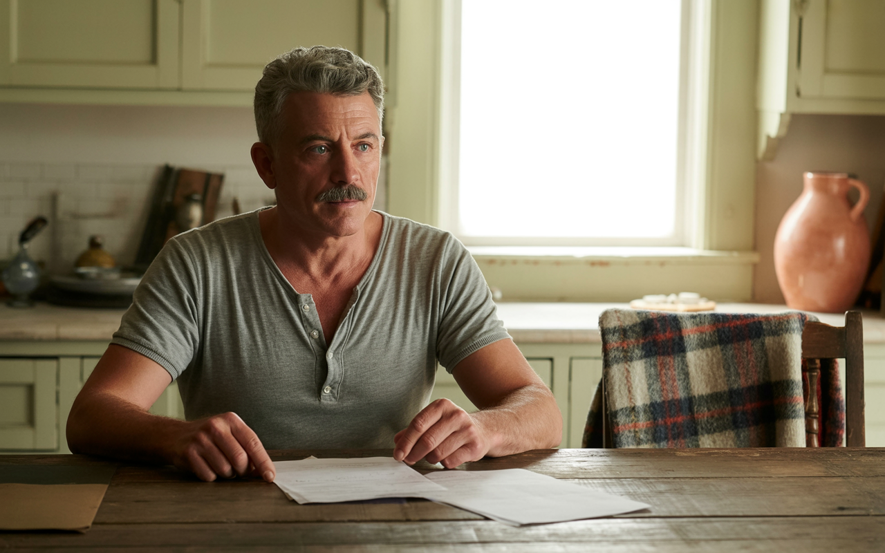 A veteran at the kitchen table reviewing paperwork about unemployability benefits
