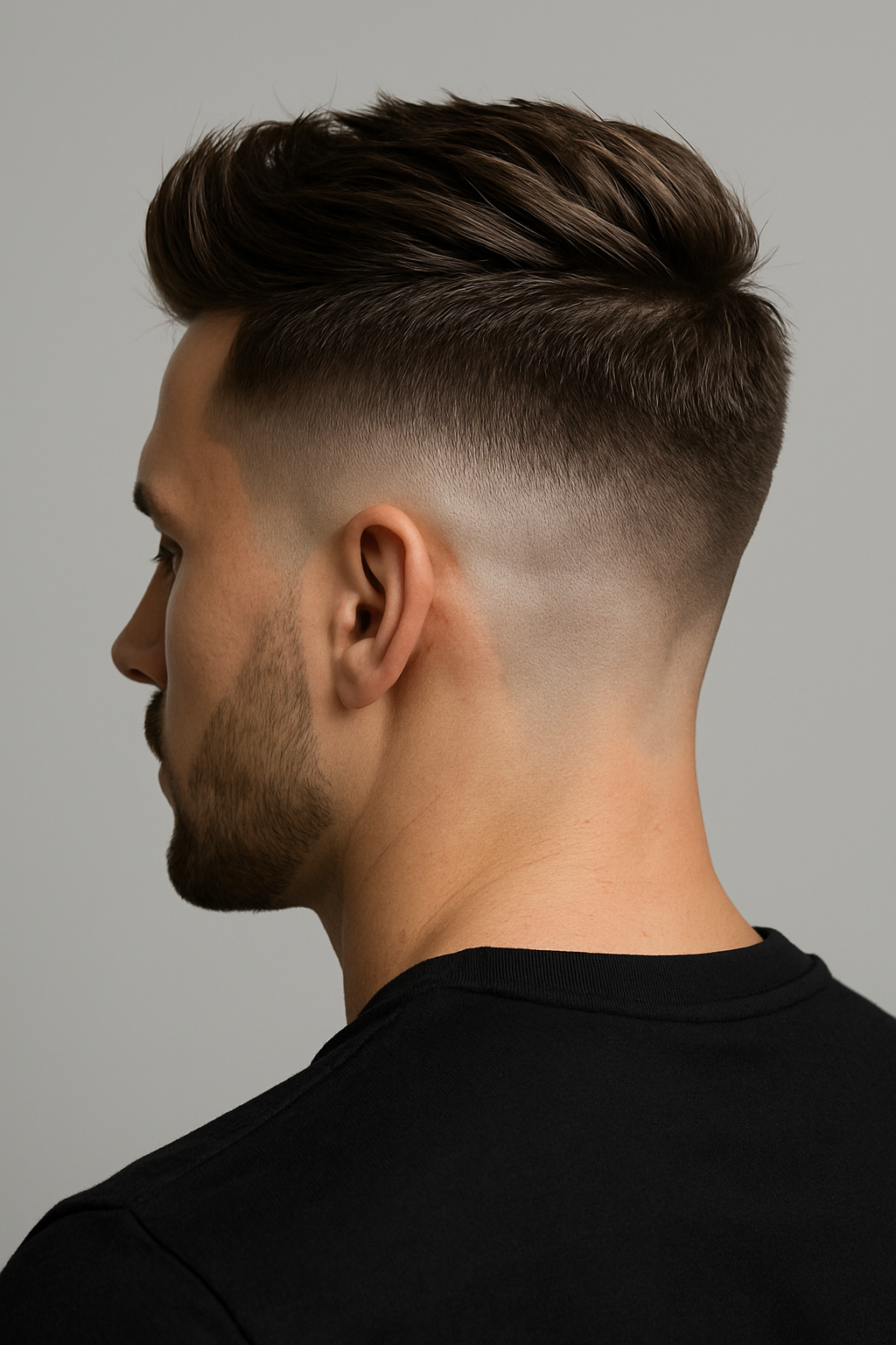 Modern men's haircut and styling