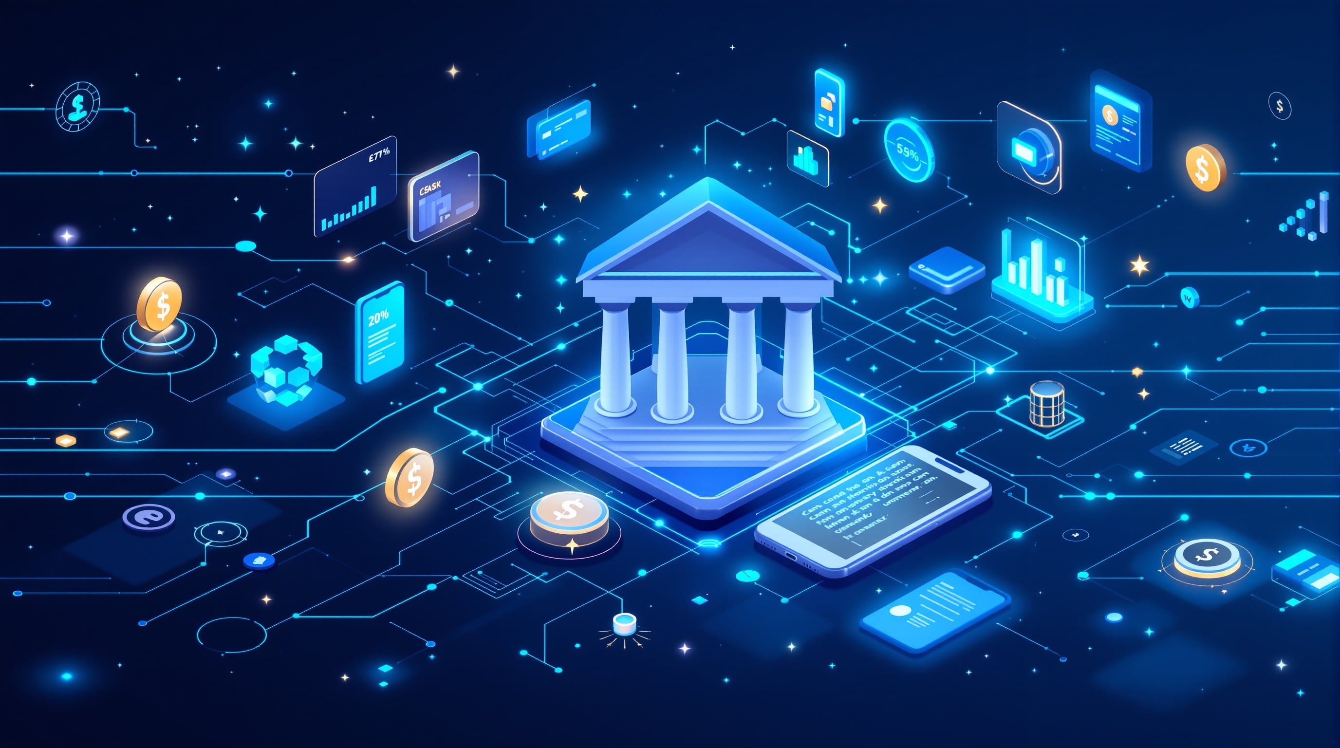 FinTech industry illustration
