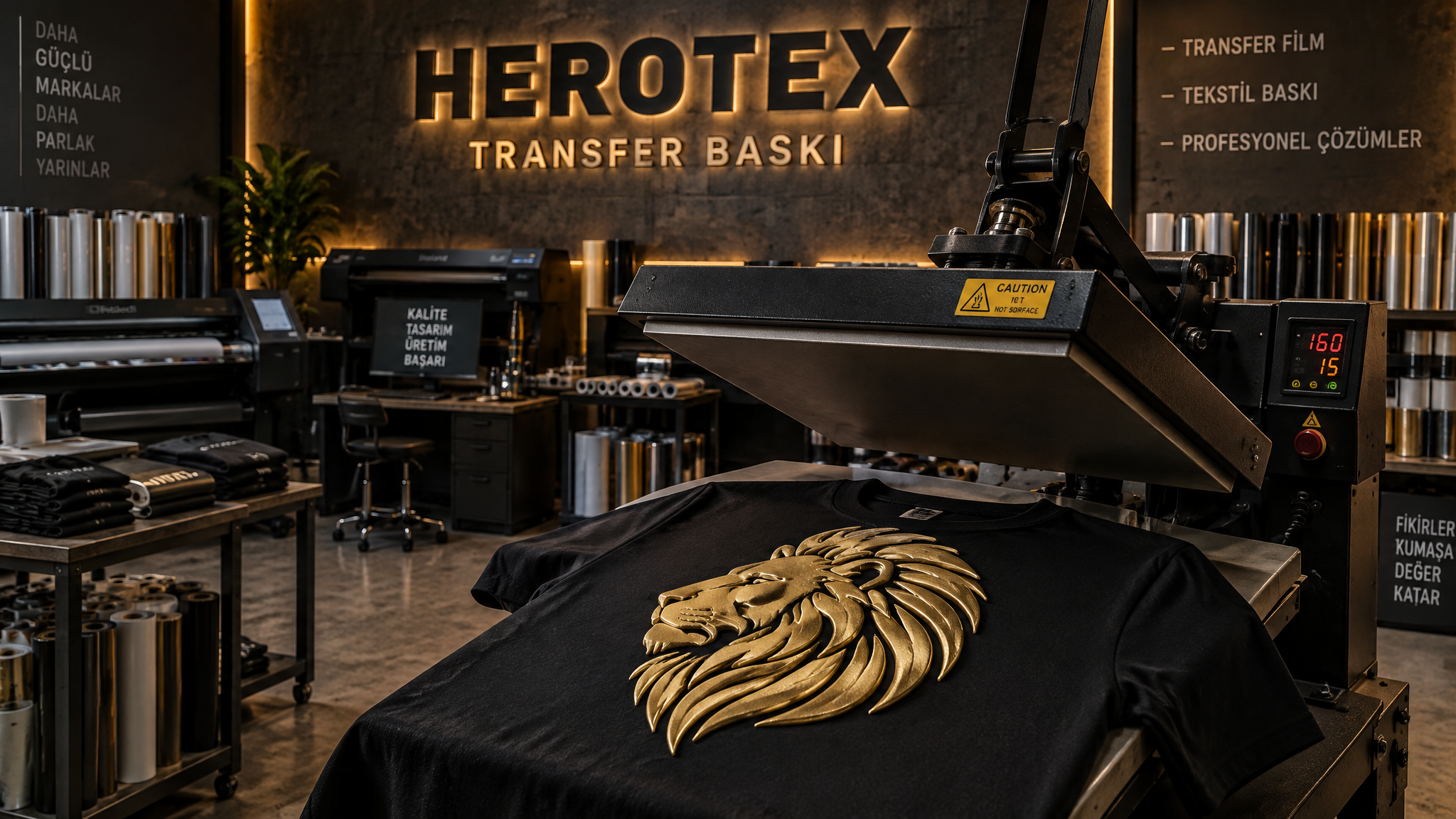Transfer baskı atölyesi - HEROTEX TRANSFER BASKI