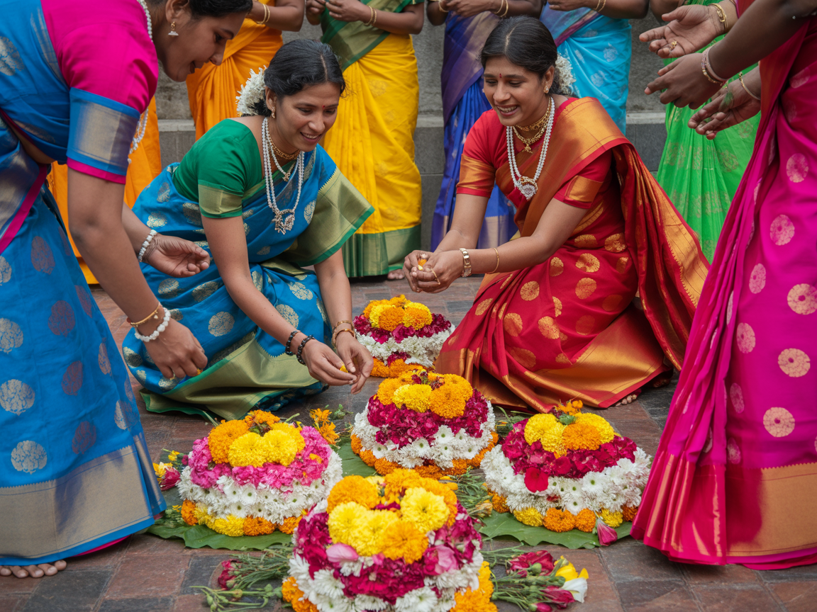 Bathukamma festival celebration