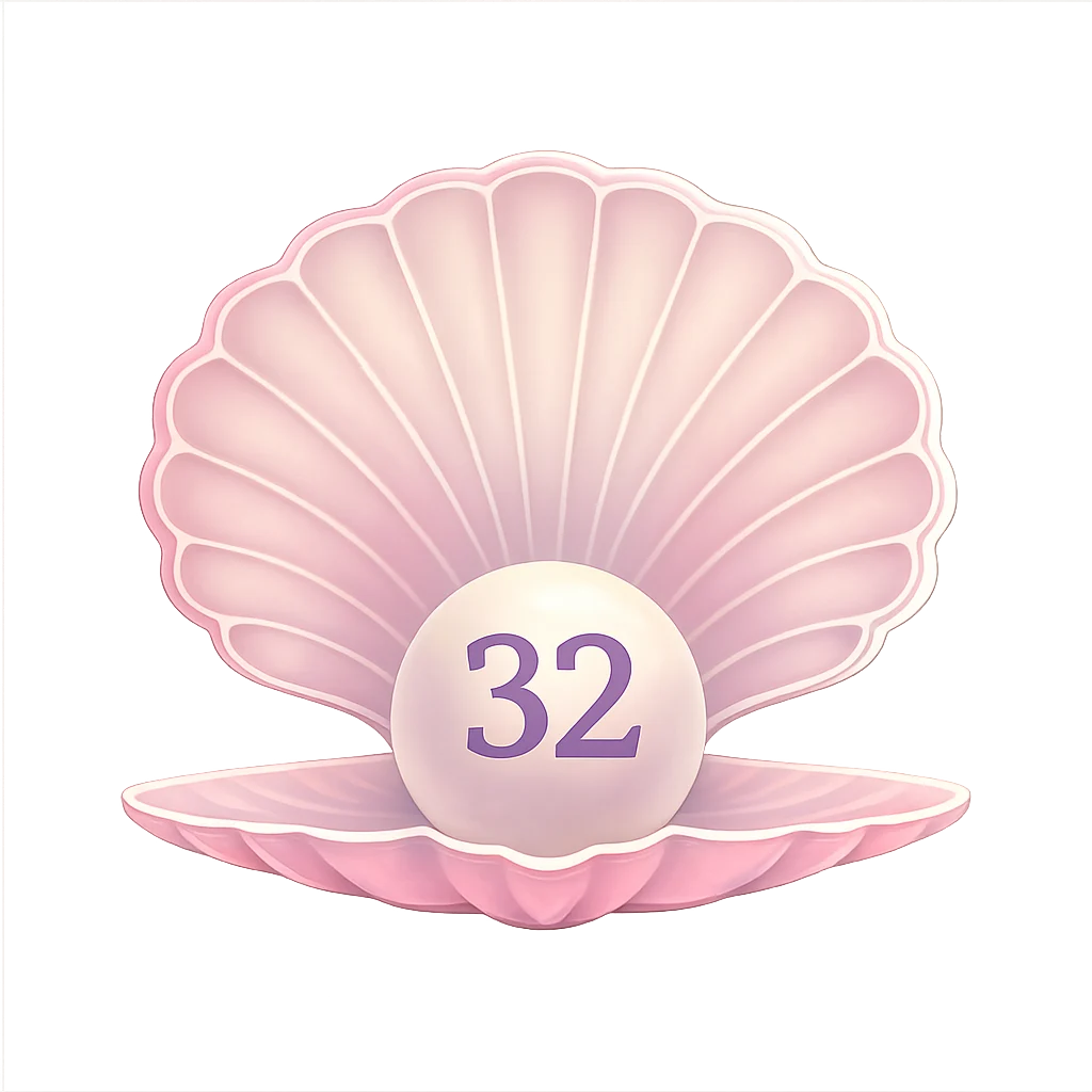 Thirty Two Pallet And Timber shell and pearl logo