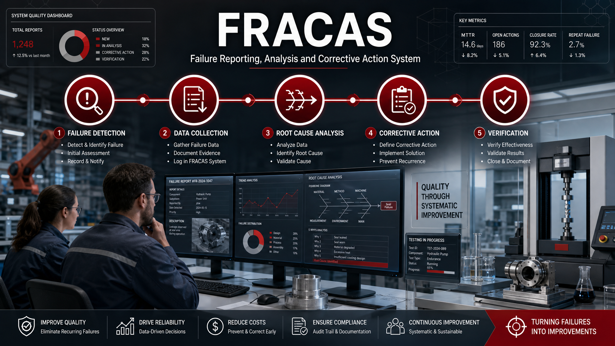 FRACAS Explained: How to Build a Failure Reporting, Analysis, and Corrective Action System That Drives Reliability Improvement