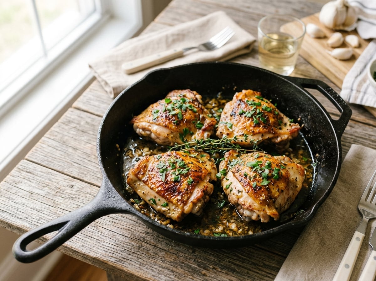 Photo of Garlic Butter Chicken Thighs