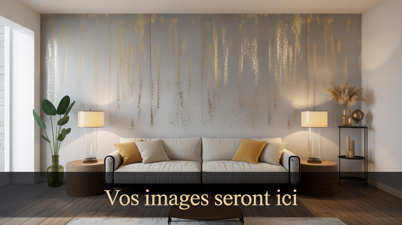 Mur accent texturé