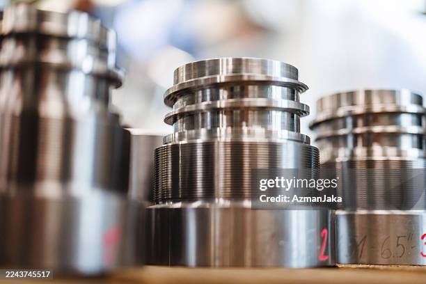 Precision machined metal components showcasing CNC manufacturing quality