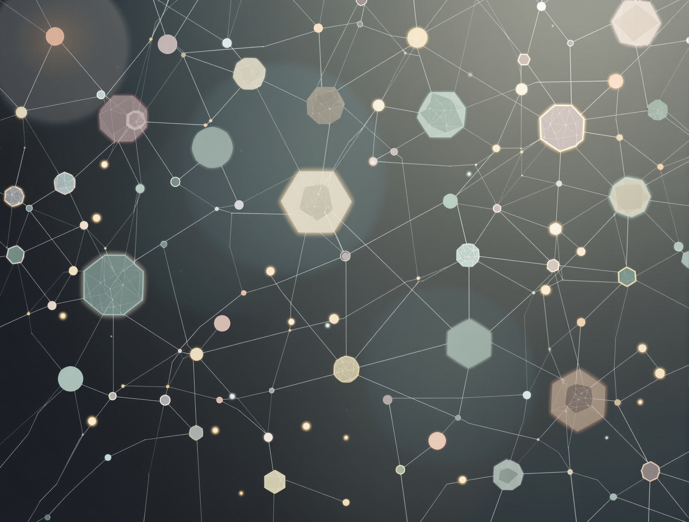 Abstract art representing franchise networks and business expansion