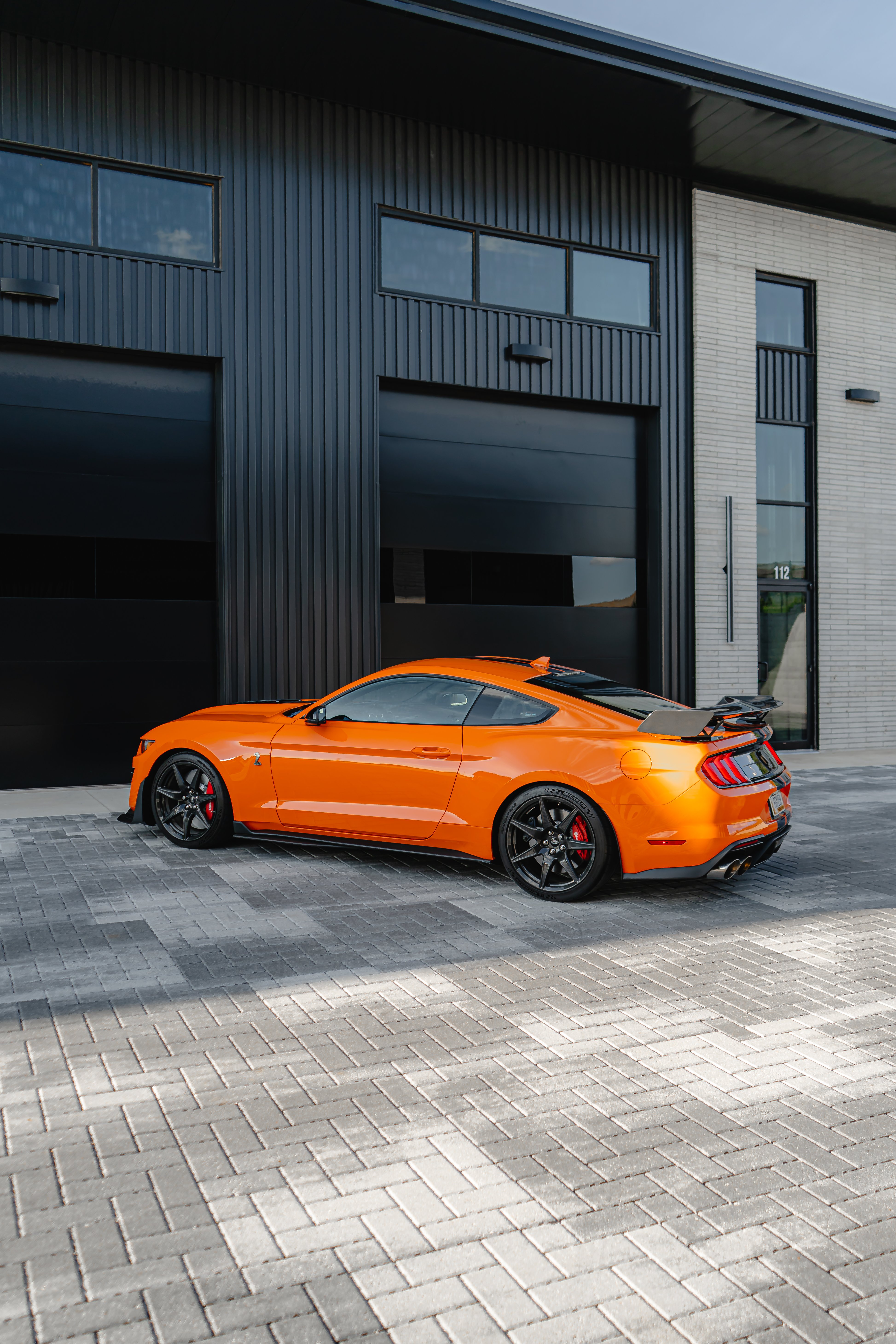 2020 Ford Mustang Shelby GT500 Golden Ticket full side profile in Twister Orange