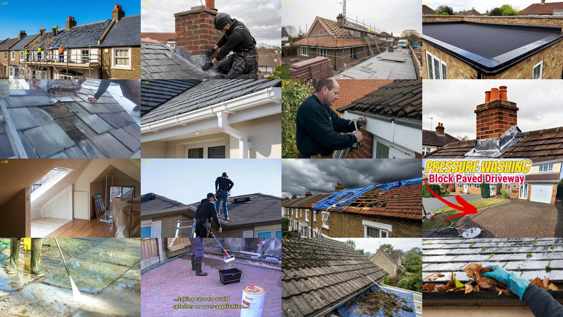 ProTech Roofing team working on a roof