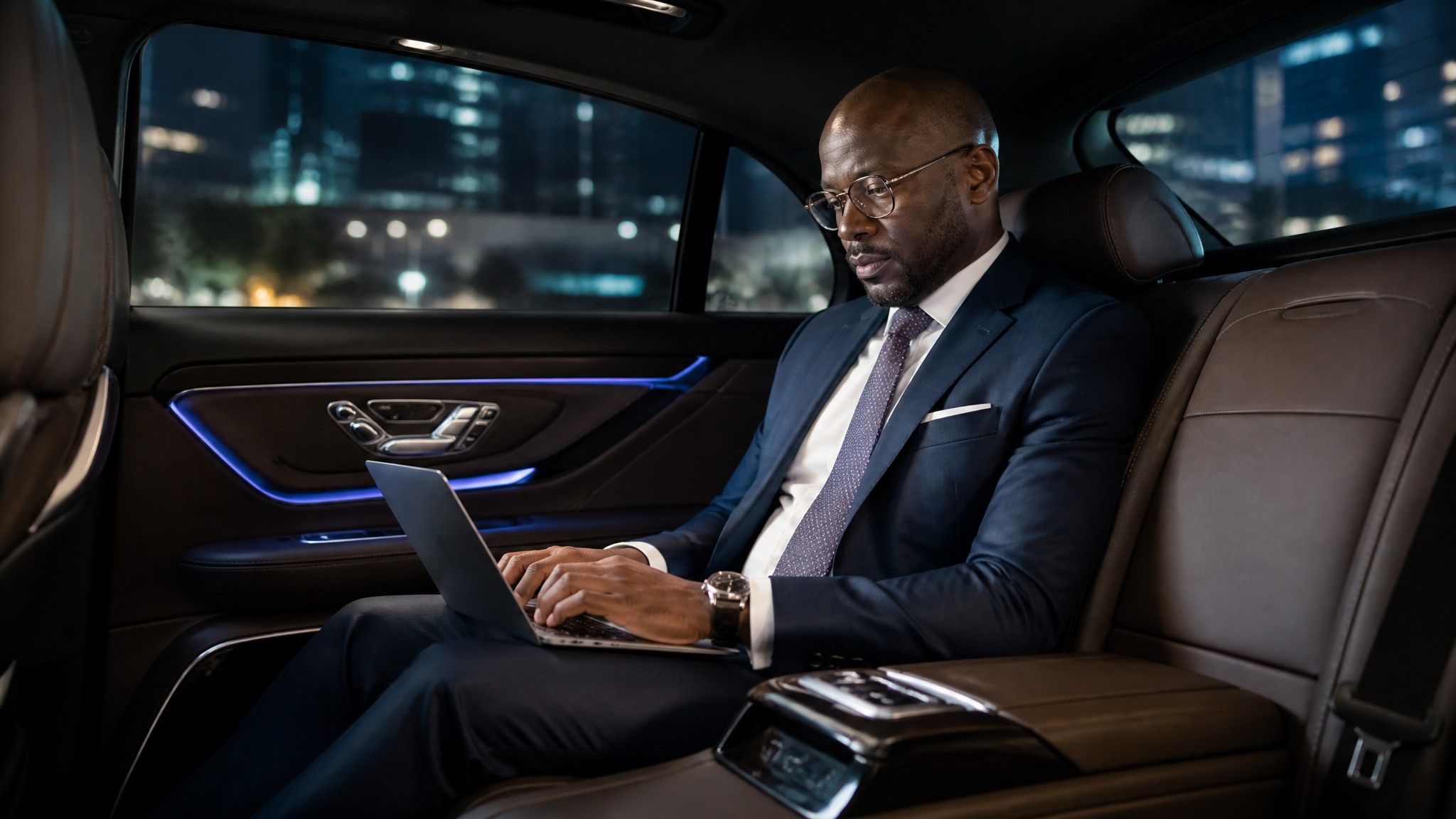 Intérieur luxe véhicule E-DRIVE