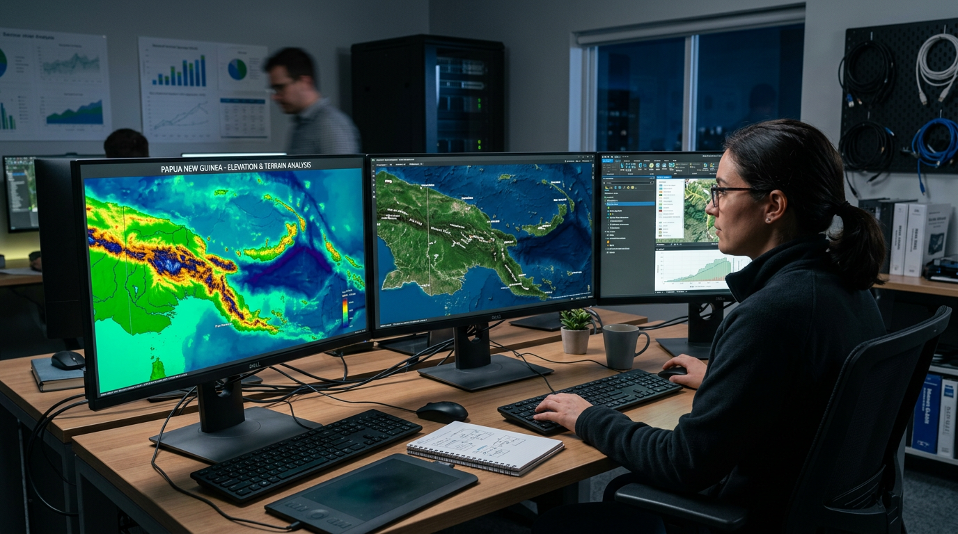 Geospatial mapping in Papua New Guinea