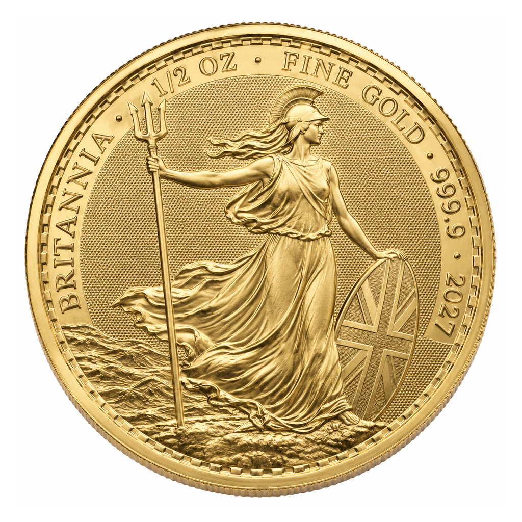 Royal Mint 1/2 oz Britannia 2027 Gold Coin