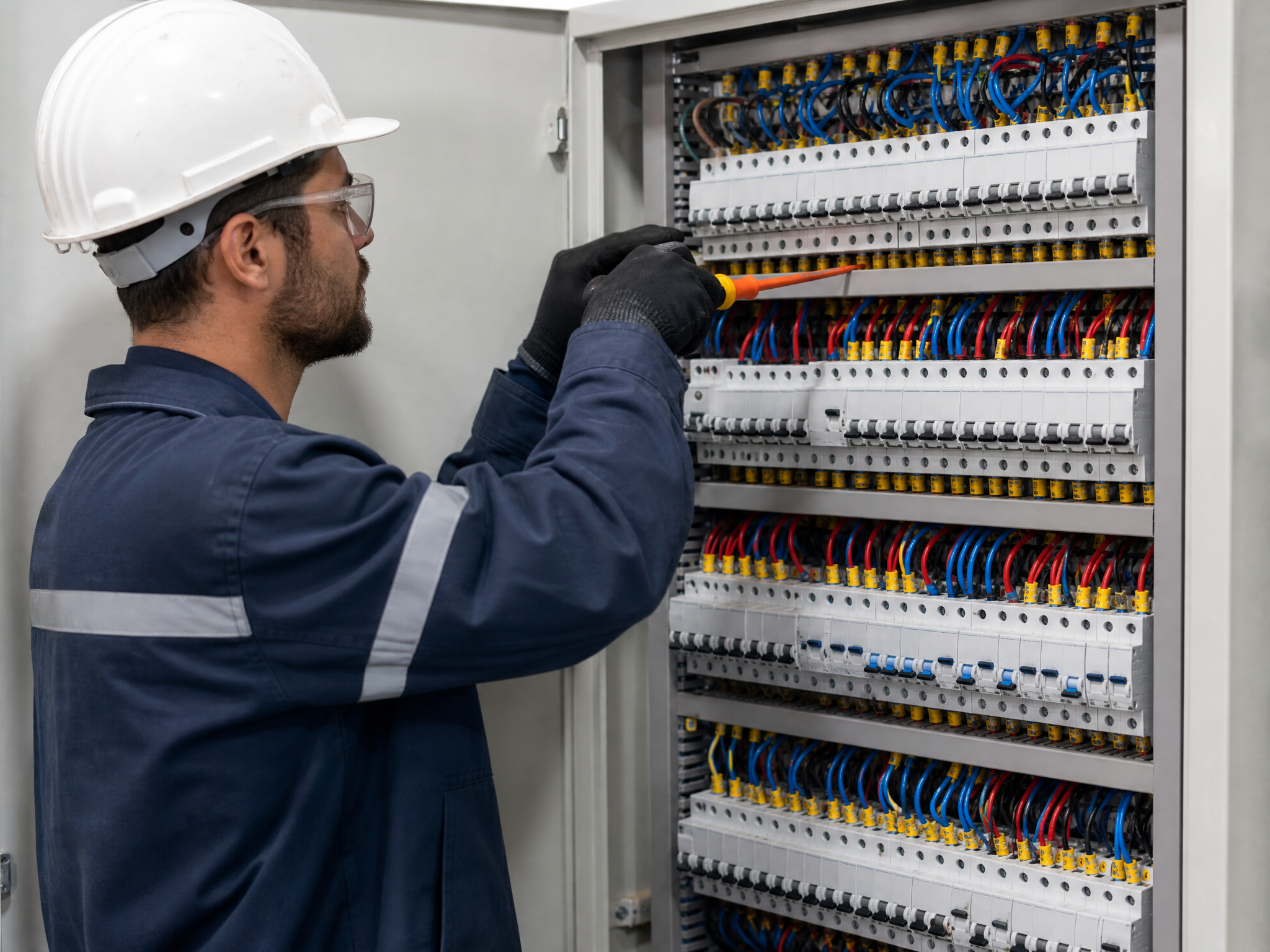 Montagem de quadro de distribuição