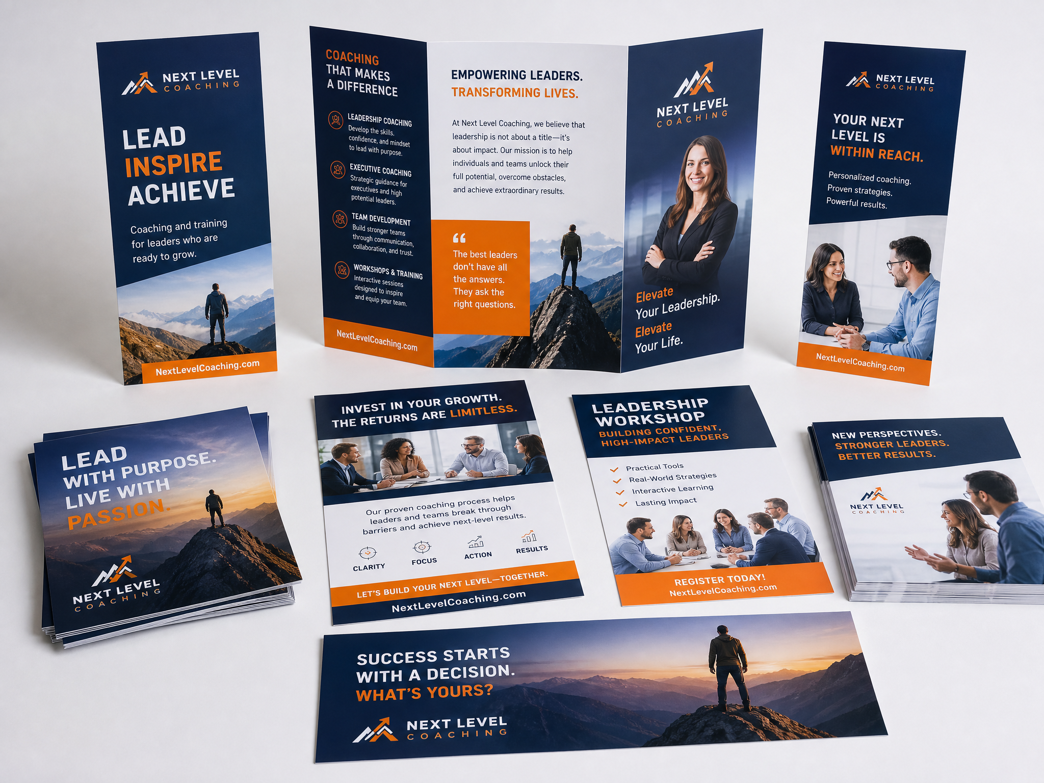 Full-color marketing print materials