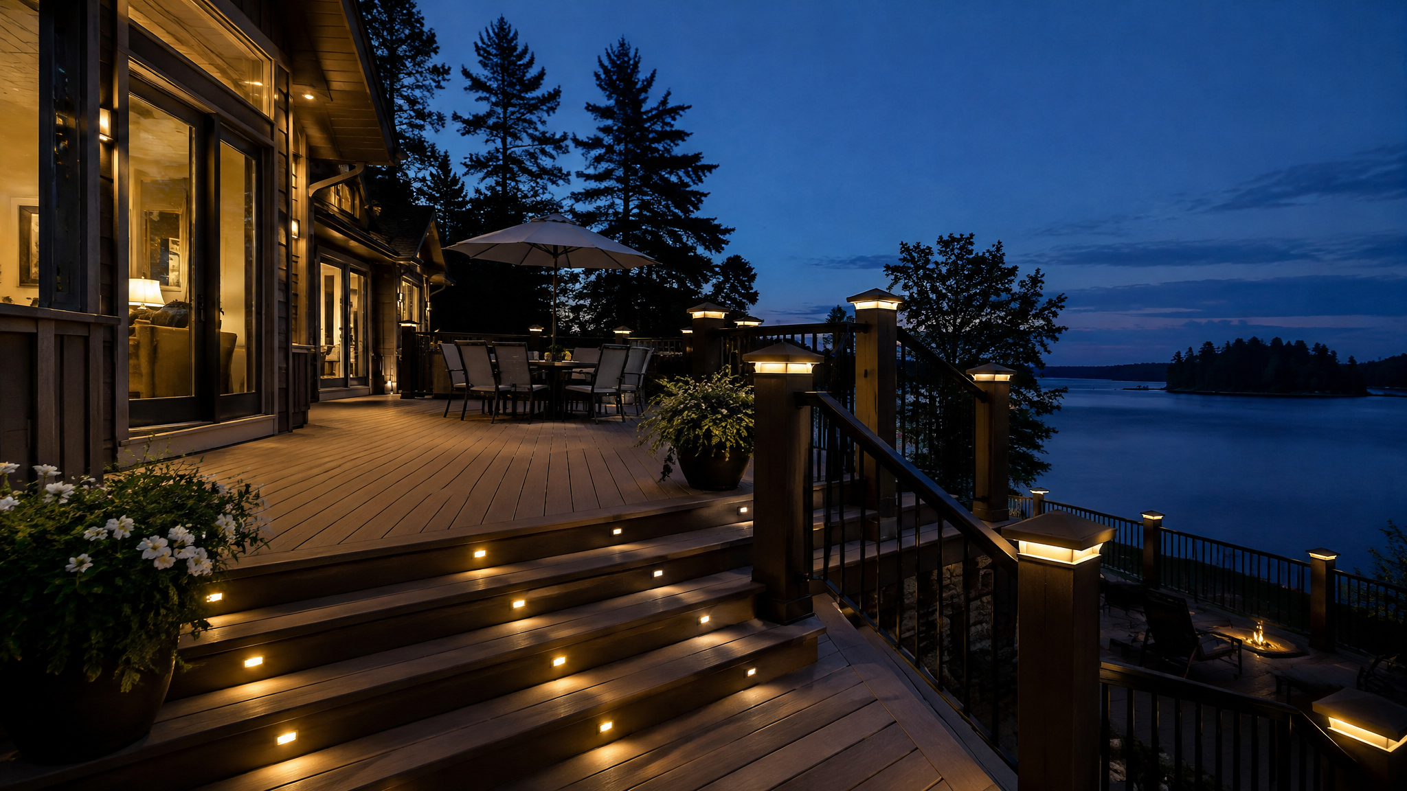 Completed deck project in Muskoka 1