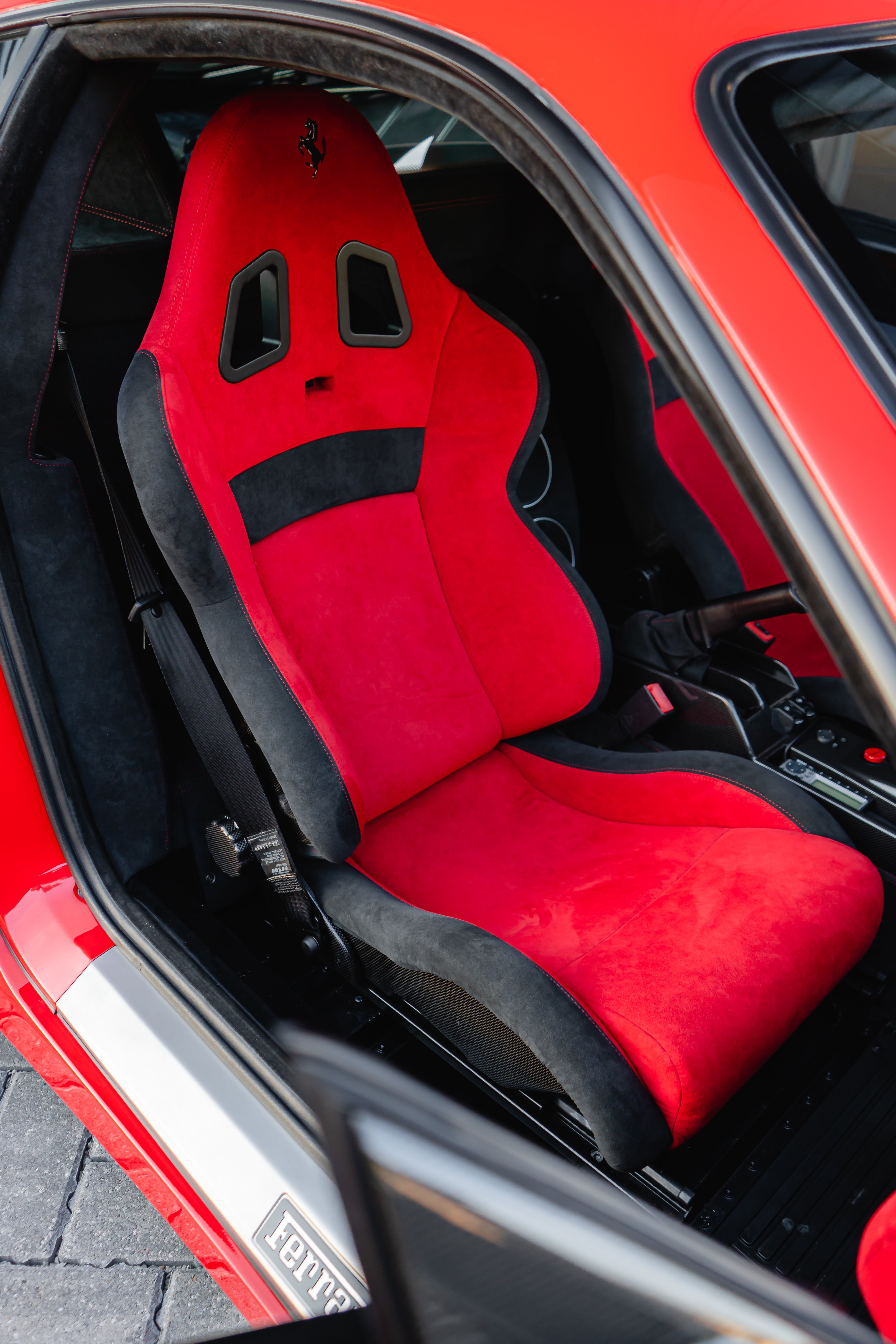 Ferrari 360 Challenge Stradale red Alcantara racing seat