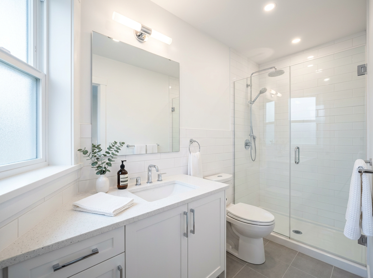 Bathroom Mold Remediation - after restoration