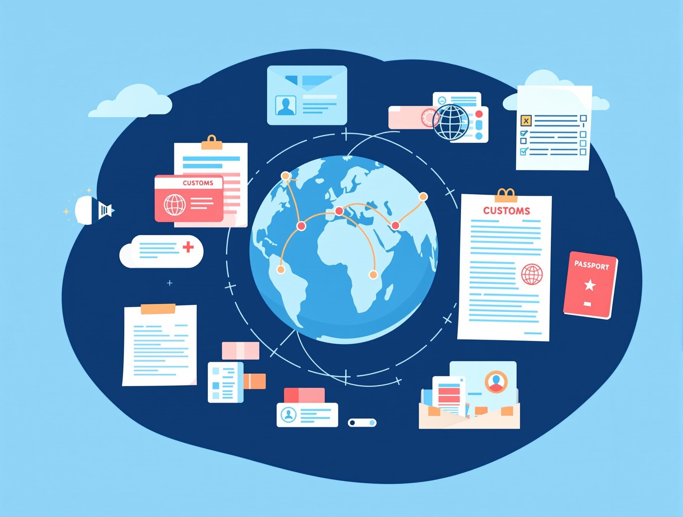 Customs clearance illustration