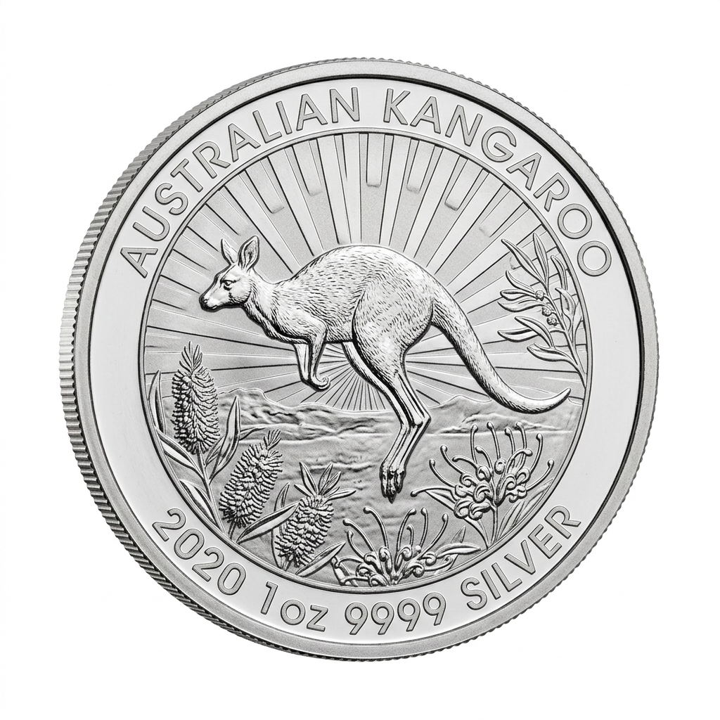 Perth Mint 1 oz Kangaroo 2020 Silver Coin