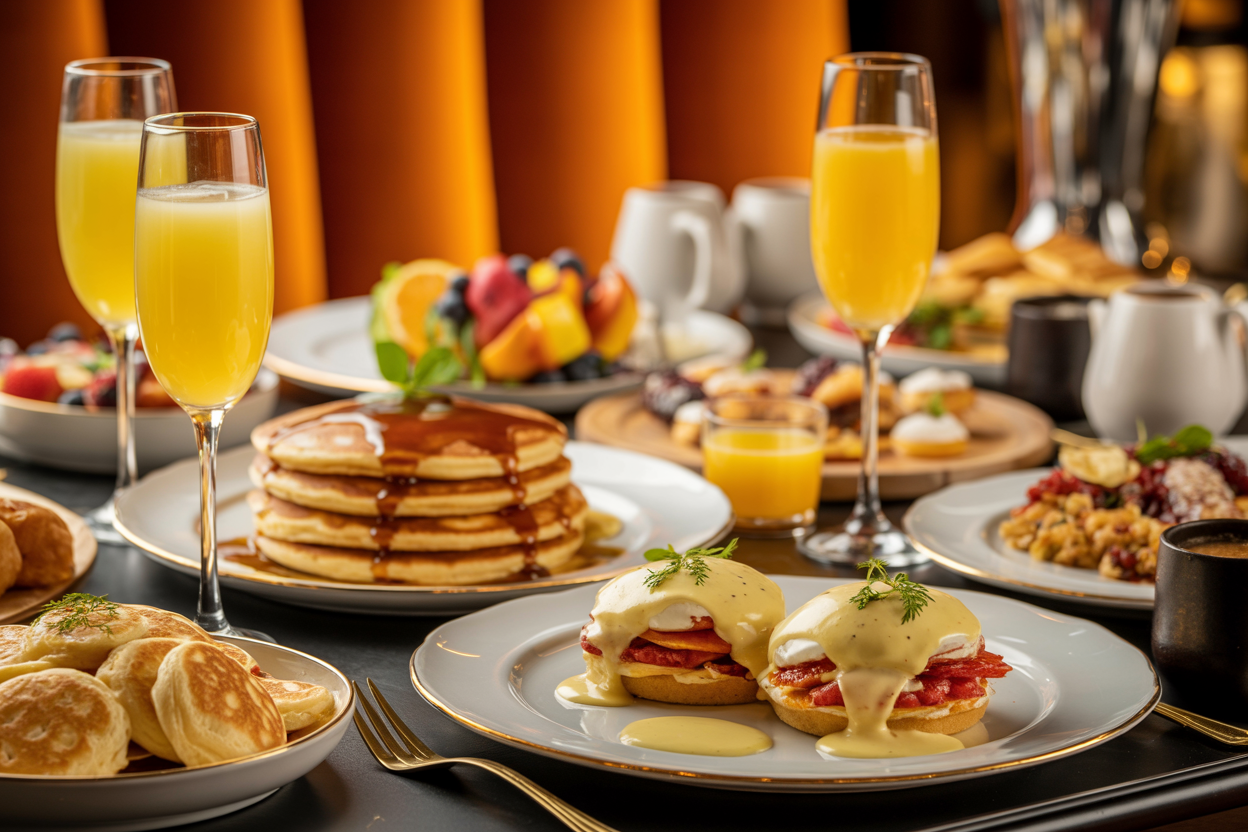 Delicious brunch spread