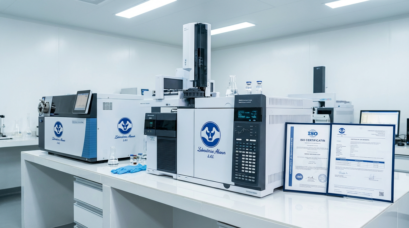 Control de calidad Abanor con equipamiento moderno
