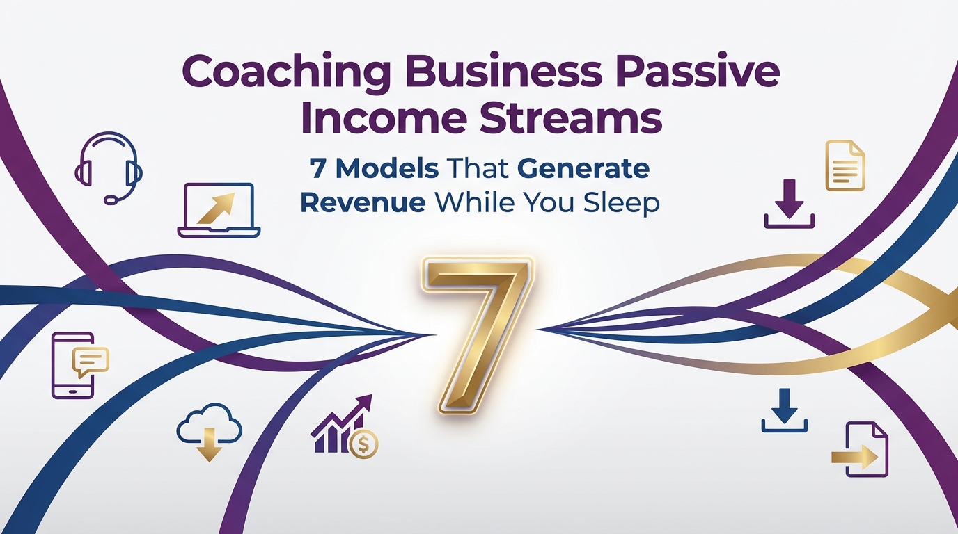 Coaching Business Passive Income Streams: 7 Models That Generate Revenue While You Sleep