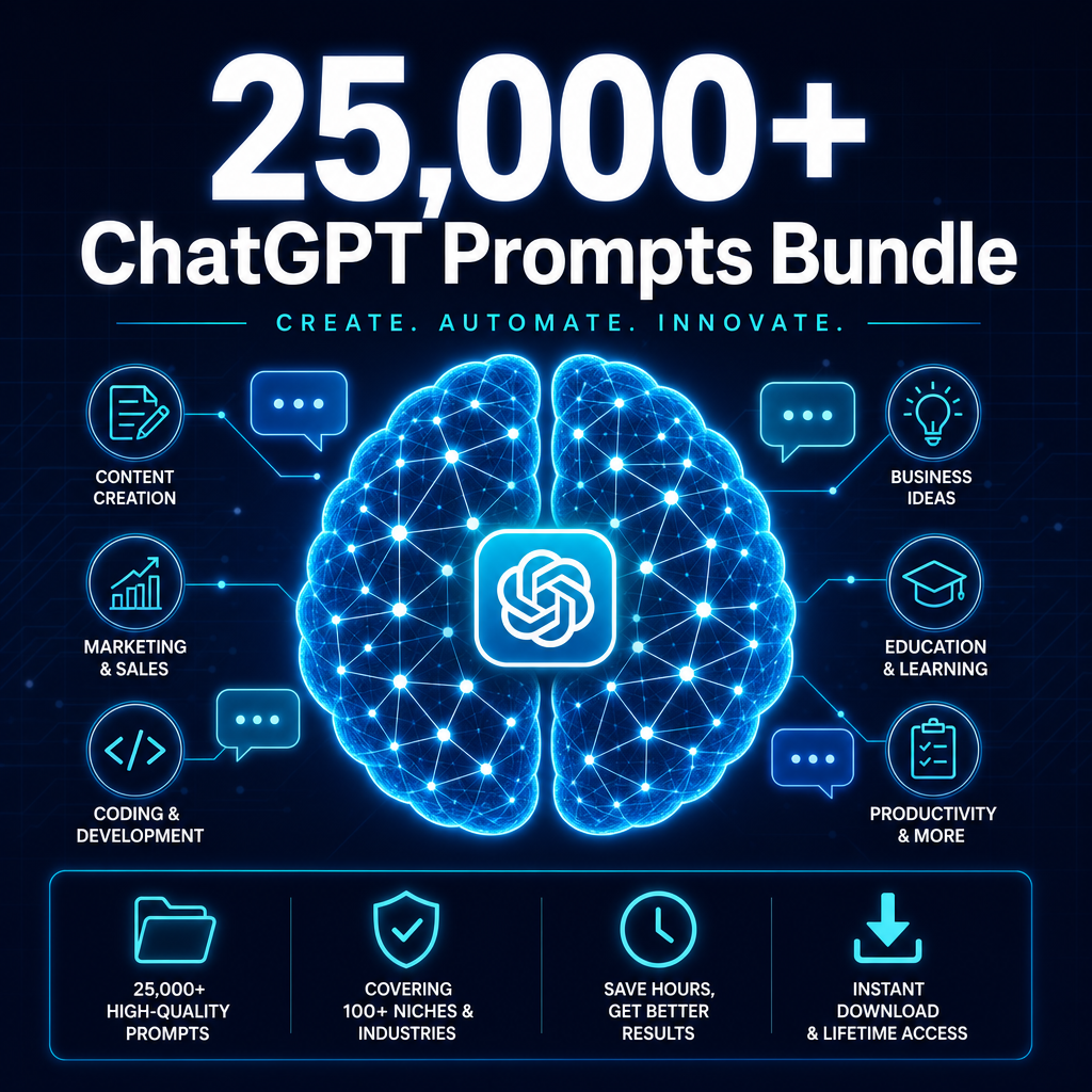 25,000+ ChatGPT Prompts Bundle