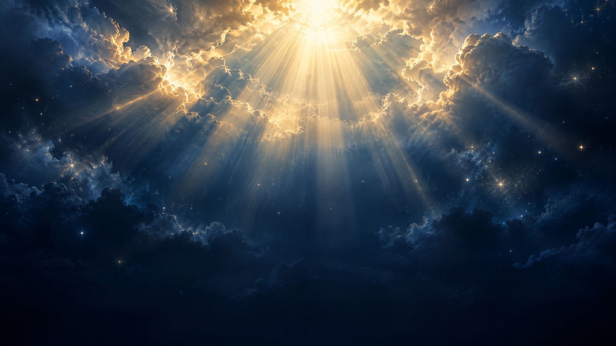 Celestial background for Saint Faustina