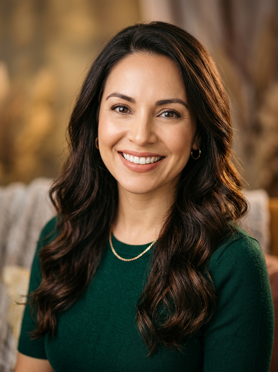 Body-Wave Flow medical wig on a client