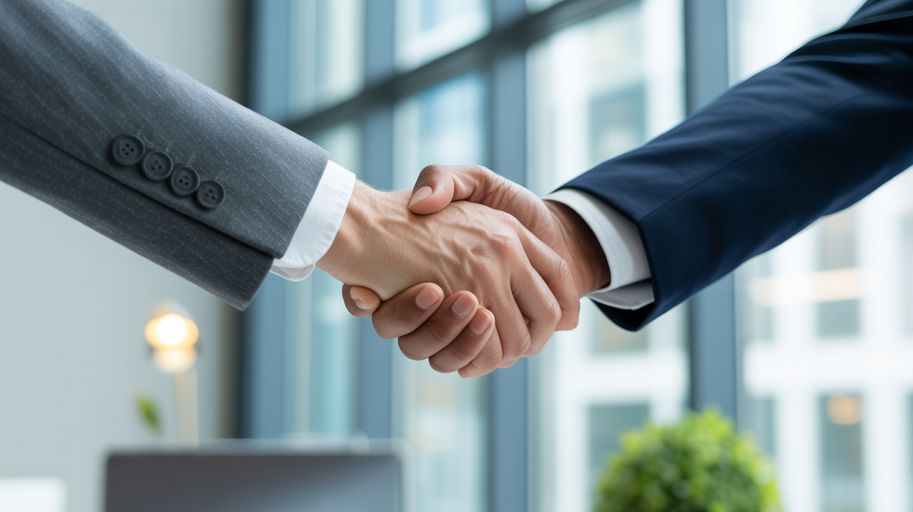 Partnership handshake