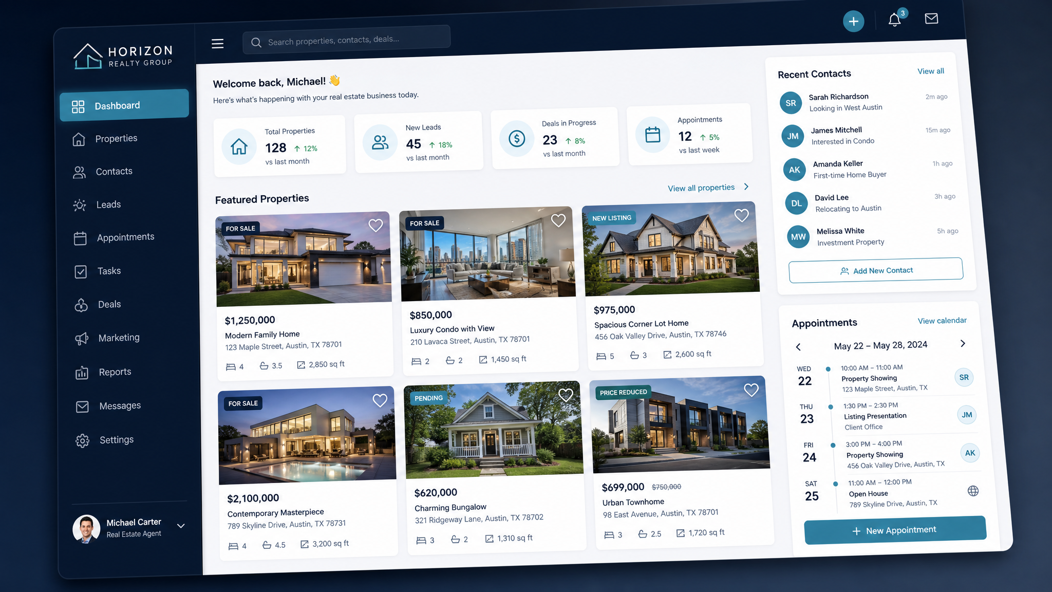 Real Estate CRM: Real Estate software example