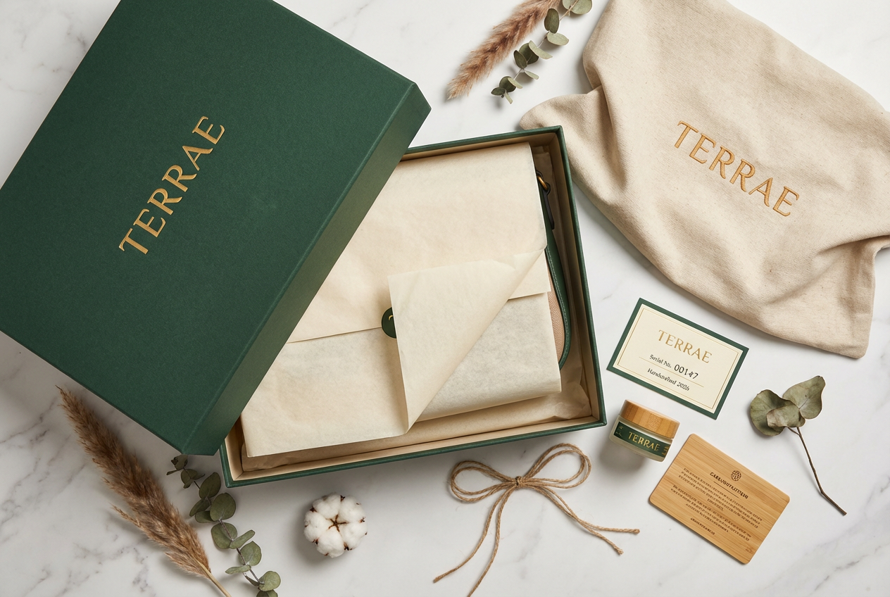 TERRAE luxury packaging unboxing experience