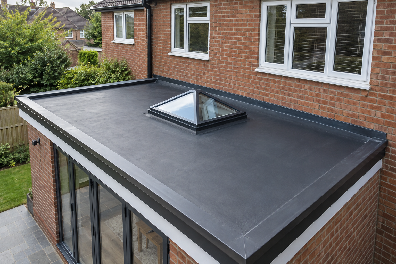 Flat Roof Systems – example work on a UK property, photo 2