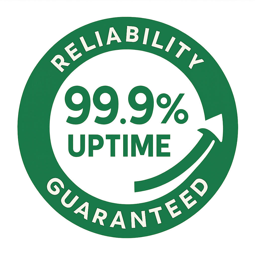 99.9% Uptime
