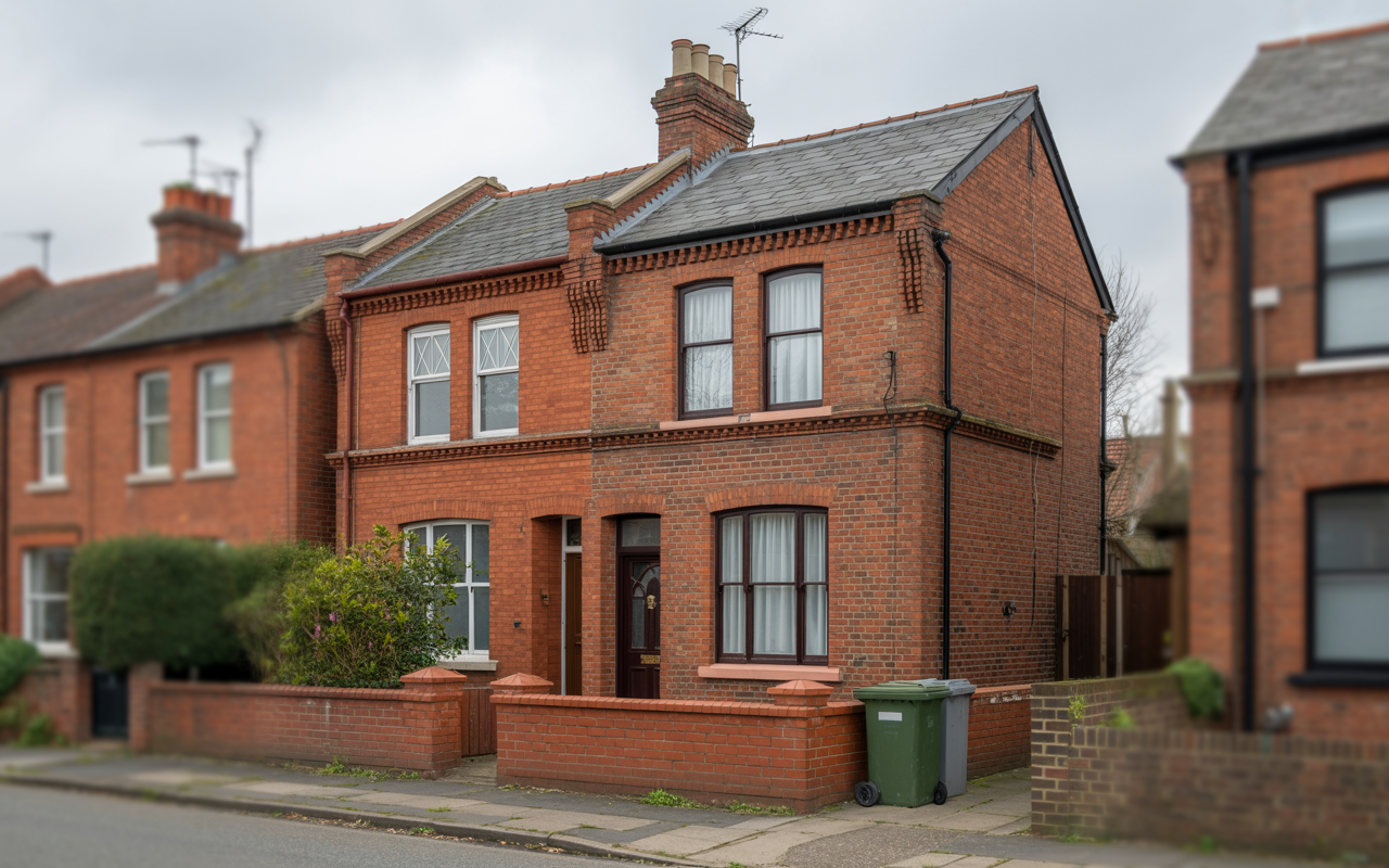 Semi-Detached exterior in Leicester