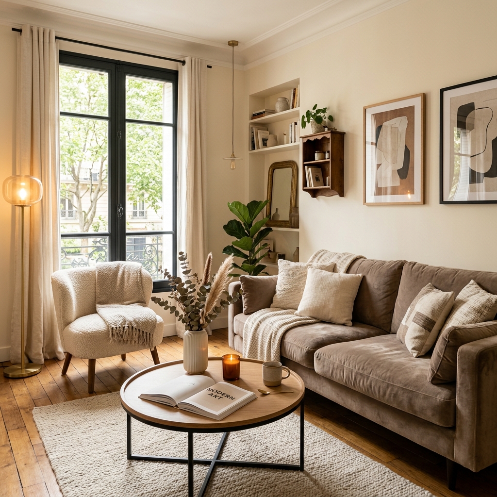 Boutique living room interior