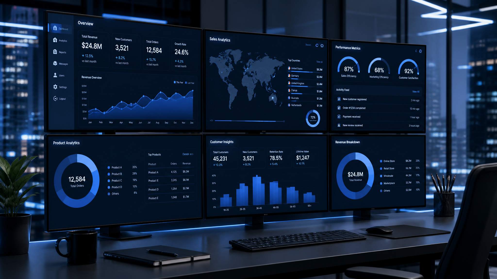 Federal market intelligence and data analytics dashboard